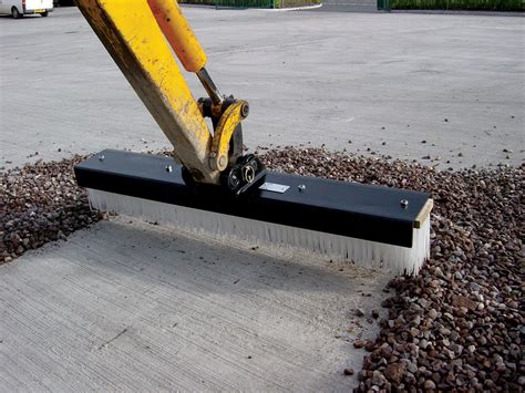 mini digger yard brush|Boom Broom .